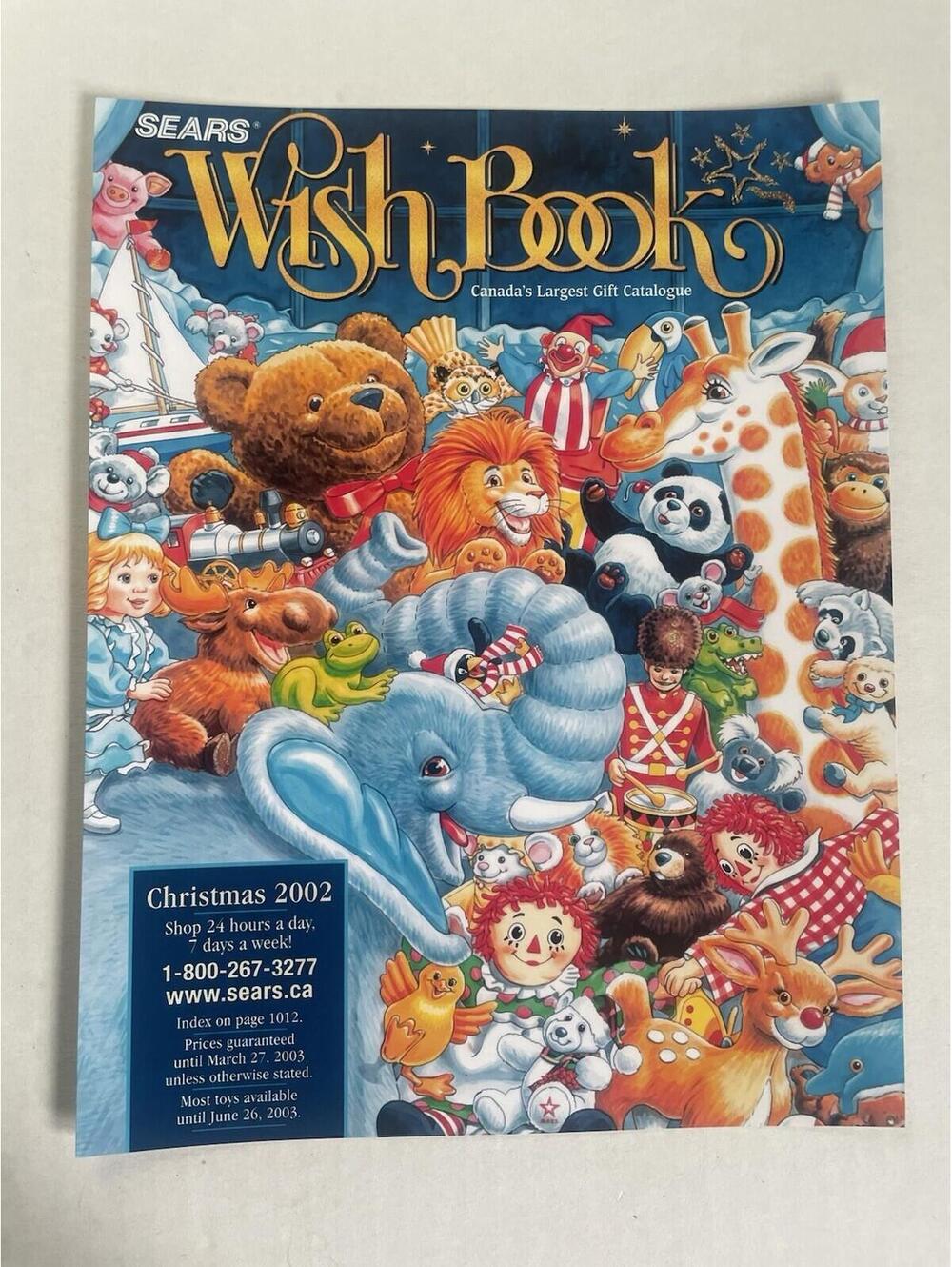 Sears Wish Book 2002 Cover High Quality Paper PRINT Christmas XMAS 8.5" x 11"